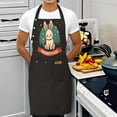 thumbnail image 4 of 2 Pack Adjustable Bib Apron with Cartoon Rabbit Design & Starry Night Sky - 2 Pockets Perfect for Cooking & Chef Use for Men & Women, 4 of 6