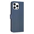 thumbnail image 2 of Decase for iPhone 15 Plus Full Body Protection Case,Emboss Pattern Wallet Credit Card Holder,Flip PU Leather Stand,Magnetic Closure Rugged Shockproof Anti-Fall Protective Phone Cover,Blue, 2 of 9
