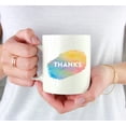 thumbnail image 3 of CTDream Thank You Gratitude 11oz. Coffee Mug Gift, Thanks, Watercolor, 1-Pack, Novelty Cup Gifts Ideas for Him Her Teacher Graduation Neighbor, 3 of 7