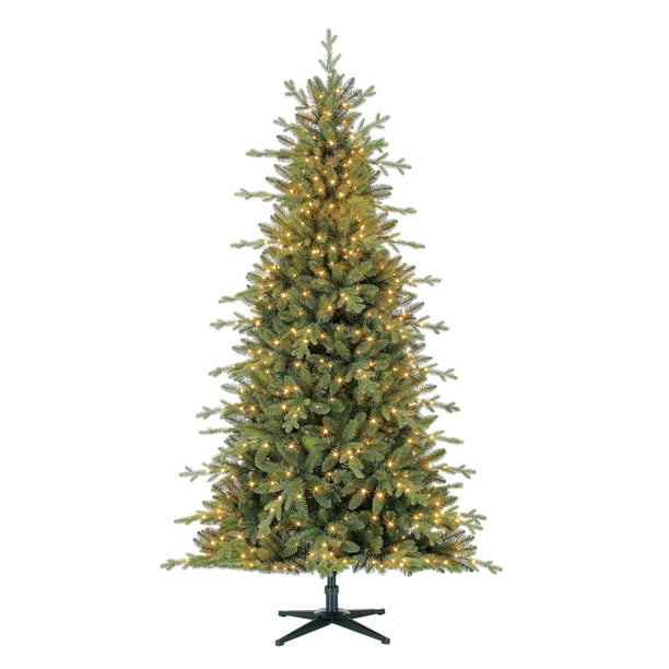 Holiday Time 7Ft Prelit Fir Vancouver Christmas Tree With 600 Led Fairy Lights, Green - Walmart.com