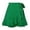 Green, variant on Lace Up Skirt Style High Waisted Solid Color Ruffled Skirt Sequined Skirts, Size S