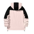 thumbnail image 4 of Timoontee Men's 3-in-1 Hiking Jacket Coat Outdoor Casual Windbreaked Jacket Fleece Lined Warm Coats Hooded Workwear Color Block Full Zip Outerwear Coat Pink XXXL, 4 of 9