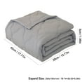 thumbnail image 3 of Cotton Cooling Quilt for Hot Sleepers & Night Sweats – Machine Washable Lightweight Summer Blanket with 3X Moisture-Wicking Tech, Full/Queen Size Dorm-Friendly Comforter Gray, 3 of 6