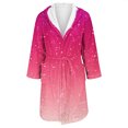 thumbnail image 4 of MEICHEN Bath Robes for Women Fashion Plush Fleece Hooded Bathrobe Thick Nightgown with Pockets Sleepwear Women's Essentials Summer Loungewear, 4 of 5