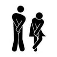 thumbnail image 1 of Removable Cute Man Woman Washroom Toilet WC Sticker Family DIY Decor, 1 of 3