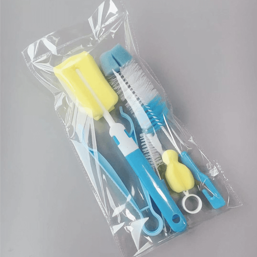 Baby Products Online - Case for cleaning microfiber turbo bottle brushes -  a set of 5 long brushes for cleaning baby bottles, water bottles, straws,  glasses, wine bottles and bottles - equipment for - Kideno