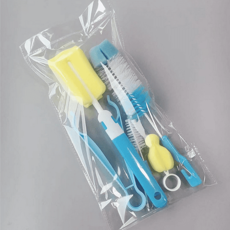 Silicone Baby Bottle Brush and Straw Cleaner Brush Set,Silicone Fully –  BABACLICK
