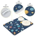 thumbnail image 5 of Wobogo Space Themed Kitchen Drying Mat Heat Resistant Drainage with Non-Slip Rubber Backing Hides Stains Super Absorbent Easy to Clean 18×24in, 5 of 8
