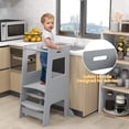 thumbnail image 4 of Taburete de cocina Montessori para niños pequeños Standing Tower INFANS, 4 of 9