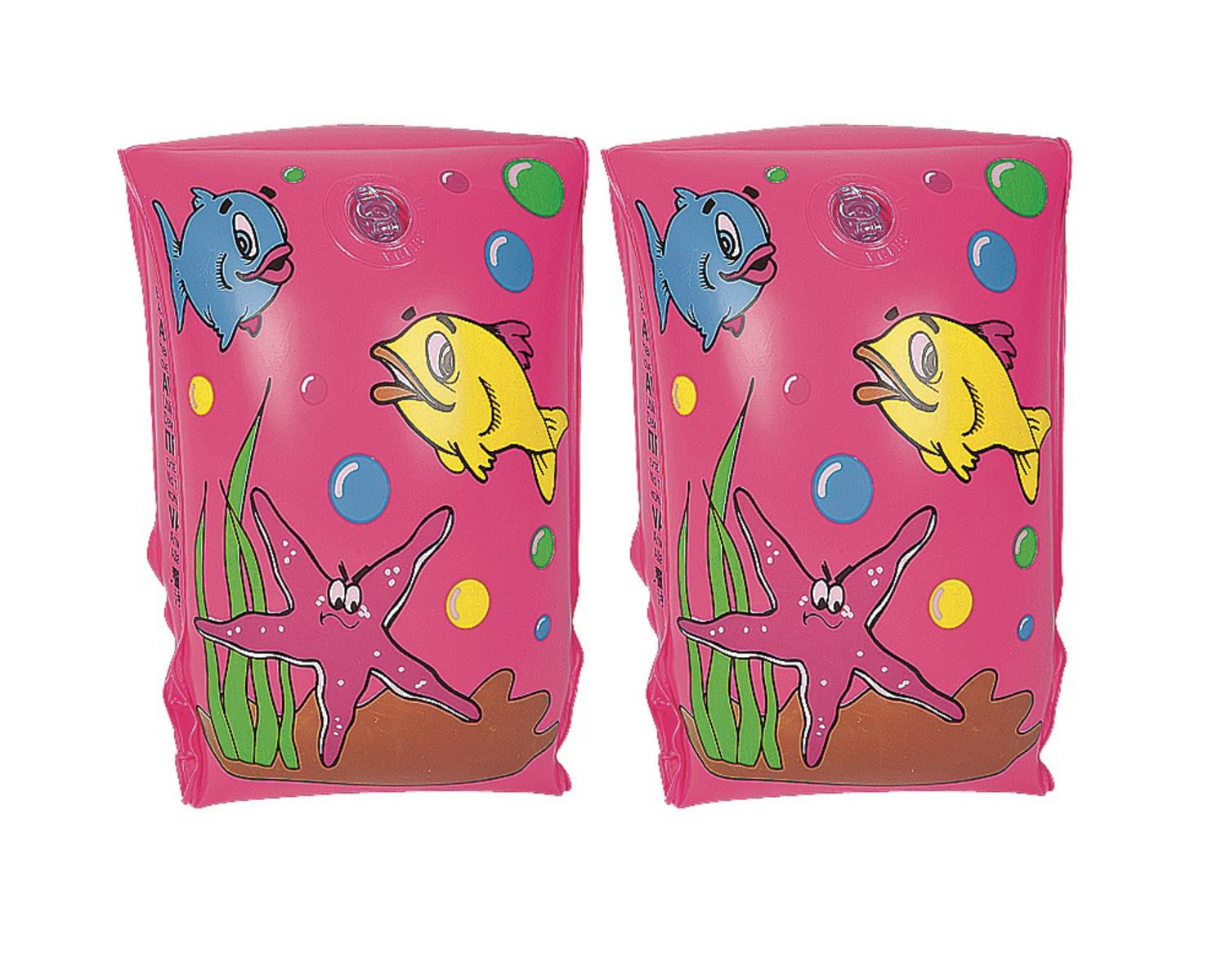 Set of 2 MultiColor Sea World Inflatable Swimming Pool Arm Floats for