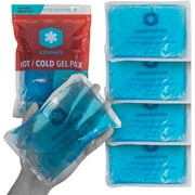 ICEWRAPS 5x7 Gel Ice Packs For Injuries Reusable , Hot Cold Gel Pack for Injuries, Pain Relief, and Migraines , Soft Ice Pack For Arm, Leg, and Back Brace , Flexible Gel Compress Ice Packs , Pack of