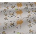 thumbnail image 4 of oneOone Cotton Jersey Mustard Yellow Fabric Cartoon Sheep|Baby Feeder & Baby Stroller Kids Sewing Fabric By The Yard Printed Diy Clothing Sewing Supplies 58 Inch Wide, 4 of 4