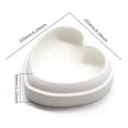 thumbnail image 5 of Bouanq Heart Shape Silicone Cake Mold Chocolate Mousse Dessert Baking Pan Silicone Fondant Mold for Home Kitchen DIY Baking Tools Baking Fondant Chocolate Mold Epoxy Plaster Mold, 5 of 5