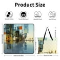 thumbnail image 2 of Colored Grid Geometry Outdoor Picnic Blanket, Foldable Waterproof Beach Mat, Portable Beach Blanket for Beach Camping, Hiking, Family Concerts, 2 of 7