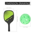 thumbnail image 2 of CTIRCHIU 1Set Creative Pickleball Racket Set Lightweight with Sturdy Paddles and Anti Skid Handle, 2 of 8