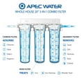 thumbnail image 5 of APEC Whole House 3-Stage Water Filtration System Iron, Sediment and Chlorine For Multi-Purpose, 5 of 5