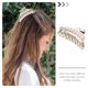 thumbnail image 3 of pinzas para el pelo con decoración de perlas, pinzas sencillas para el pelo, pinzas para el pelo para mujeres y niñas (amarillo y negro), 3 of 7