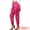 Hot Pink, variant on DARING DIVA Women's Satin Straight Leg Ankle Length Joggers X-Small Black