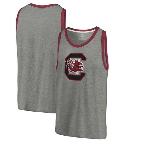 University South Carolina Gamecock Logo South Carolina Gamecocks Fanatics Branded Primary Logo Tri-Blend Tank Top - Heathered Gray ()