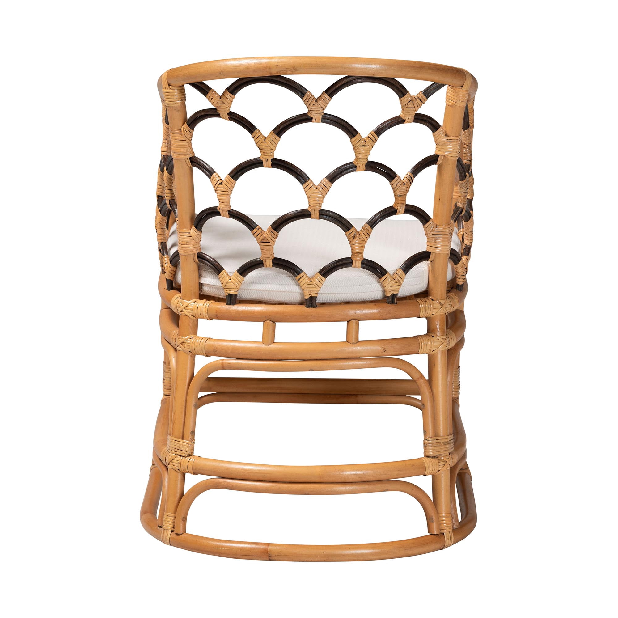 bali & pari Veneto Boho Dining Chair, Dining Height, Light Honey