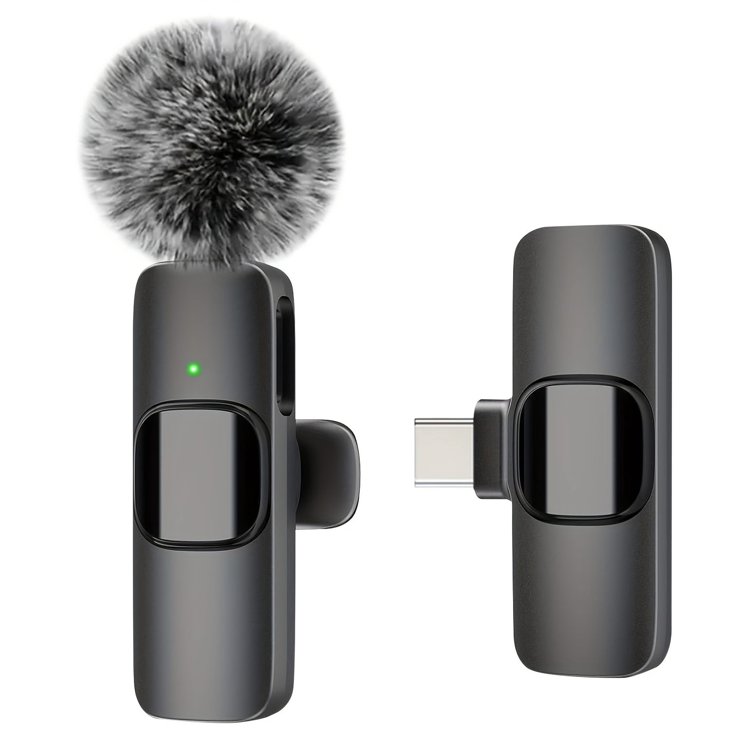 Wireless Lavalier Microphone System, Ultra-low Latency, Noise Reduction, Auto Mute, Long Battery, for Live Streaming, Interviews, Video, Online Teaching (K9/K11-BK/PK) - Clearance