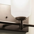 thumbnail image 2 of 45574BK Kichler Lighting Shailene - 3 Light Bath Vanity Approved for Damp Locations - with Transitional inspirations - 8.25 inches tall by 21 inches, 2 of 10