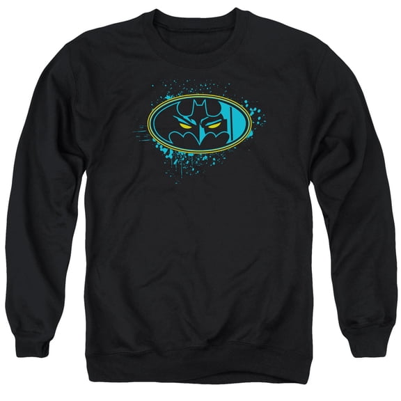 Batman Eyes In The Darkness Adult Crewneck Sweatshirt Black