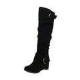 thumbnail image 2 of POROPL Womens Boots Mid Calf Non Slip Warm Buckle Shoes,Boots Size 5.5, 2 of 8