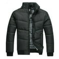 thumbnail image 3 of symoid Winter Mens Coats - Black Puffer Warm Men Jacket Padded Hooded Parkas (L+XXL)x 1pc, 3 of 5