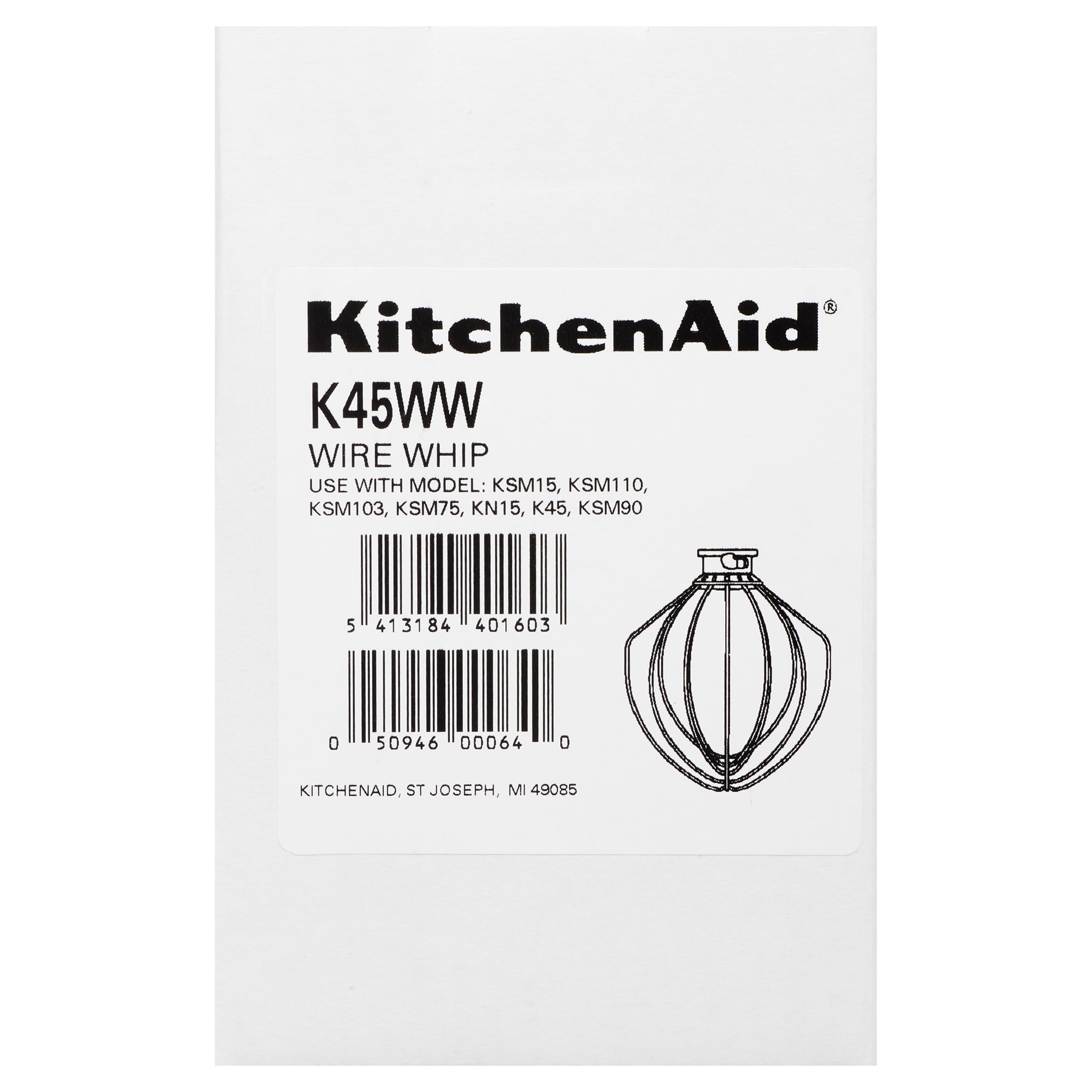 K45ww Mixer Wire Whip for Kenmore