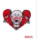 thumbnail image 2 of Parche bordado de amor con calavera agrietada de 2 uds, aplique para planchar o coser para ropa, vestido, sombrero, vaqueros, accesorios de bricolaje, 2 of 5