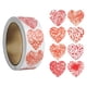 thumbnail image 3 of Rollo de 500 pegatinas de corazón de 2,5 cm, etiquetas autoadhesivas para bodas. Estilo A, 3 of 9