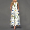 thumbnail image 1 of Robes d'Été pour les Femmes 2023 Causal Ourlet A-Ligne Fluide Smocké Mini Robe, 1 of 5