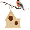 thumbnail image 4 of Handmade Wooden Birdhouse For Garden, Balcony & Backyard - Natural Bird Nesting Box For Sparrows & Bluebirds, 4 of 6