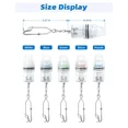 thumbnail image 7 of BLUEWING 3pcs Fishing Deep Drop Light with Stainless Steel Swivel and Clip Deep Sea Fishing Light 2000 ft Underwater Fish Attracting Lamp for Swordfish, Tuna, Grouper, 4.3", Disco, 7 of 7