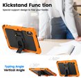thumbnail image 5 of XYX for Lenovo Tab M11/K11 LTE 2024 Case 11 inch, 3in1 Heavy Duty Shockproof Tablet Case with Stand, Shoulder Strap (TB330FU/TB330XU/TB331FC), Orange, 5 of 7