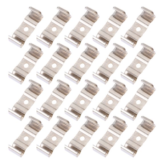 unbranded  100 Pcs Manganese Steel Lights Holder Fluorescent Bracket Chain Flush Mount Ceiling Base Silver