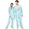 thumbnail image 3 of Footed Pajamas - Llamas Adult Footless Hoodie Chenille One Piece - Adult - Small2X/Dbl Wide (Fits 5'3 - 5'6"), 3 of 5