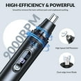 thumbnail image 2 of Ear & Nose Hair Trimmer for Men Women - Rechargeable Hair Trimmer with Dual Edge Blades, Professional Hair Removal Tool(Black), 2 of 9