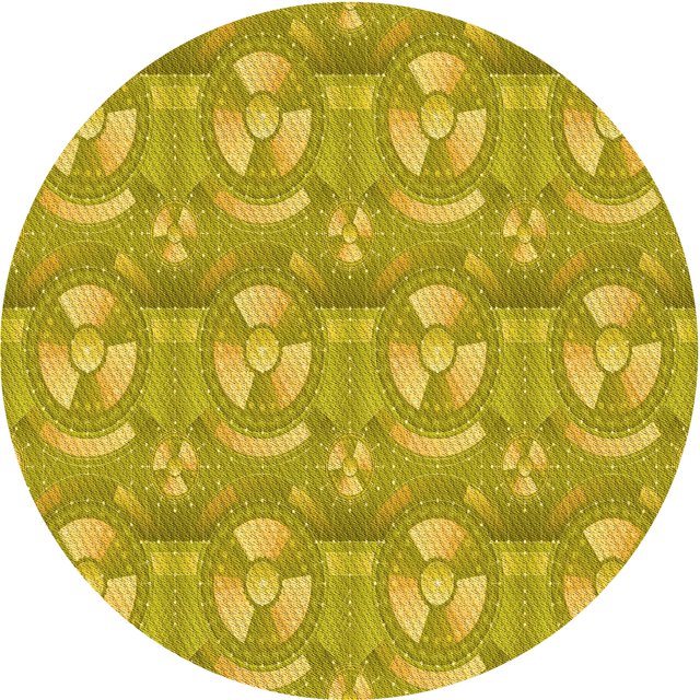 Ahgly Company Tapis d'Intérieur Lavable en Machine Carré Transitionnel Brun Doré Foncé, 3 Pieds Carré