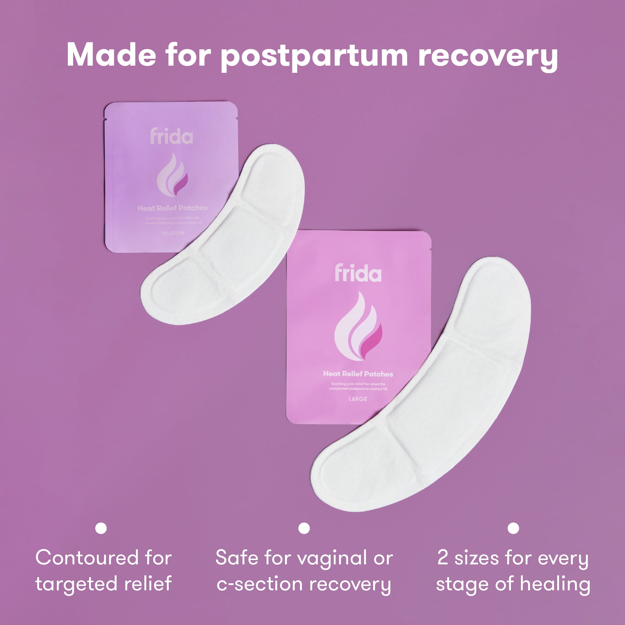 (3 pack) Frida Mom Uterine Recovery Patches, Heating Pad for after Birth Comfort, 8-Hours of Non-Medicated Heat Relief