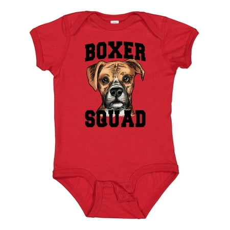 

Inktastic Dog Boxer Squad Gift Baby Boy or Baby Girl Bodysuit