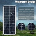 thumbnail image 2 of 300W 12V Solar Panel, Solar Panel Kit, Battery Charger Kit with 60A Solar Charge Controller for Motorhome, Yacht, Outdoor, Garden, Lighting, 2 of 5