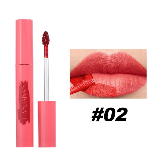 Fiudx Brillo Labios Mate de Larga Duración, Brillo Labial Desprendible, Brillo Labial Que Fija El Color, Maquillaje Diario, para Amantes de La Moda, Capacidad 3,5 Ml