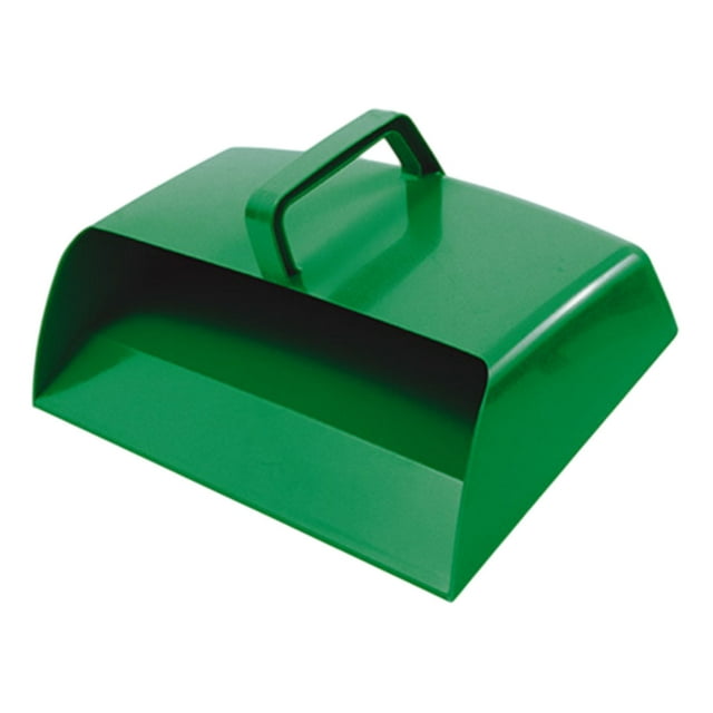 Plastic Hooded Dustpan Green