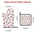 thumbnail image 2 of Sikiie Cartoon Lobsters Oven Mitts and Pot Holders, Silicone Oven Gloves, Heat Resistant Oven Mitts 4Pcs Set, 2 of 6