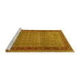 thumbnail image 2 of Ahgly Company Machine Washable Indoor Rectangle Persian Yellow Traditional Area Rugs, 8' x 10', 2 of 4