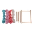 thumbnail image 2 of yotijay 8Pcs Traditional DIY Wooden Handloom Machine Weaving Knitting Loom Tools Set, 2 of 9