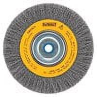 DEWALT Wire Wheel for Bench Grinder, Crimped Wire, 8-Inch (DW4906),Medium