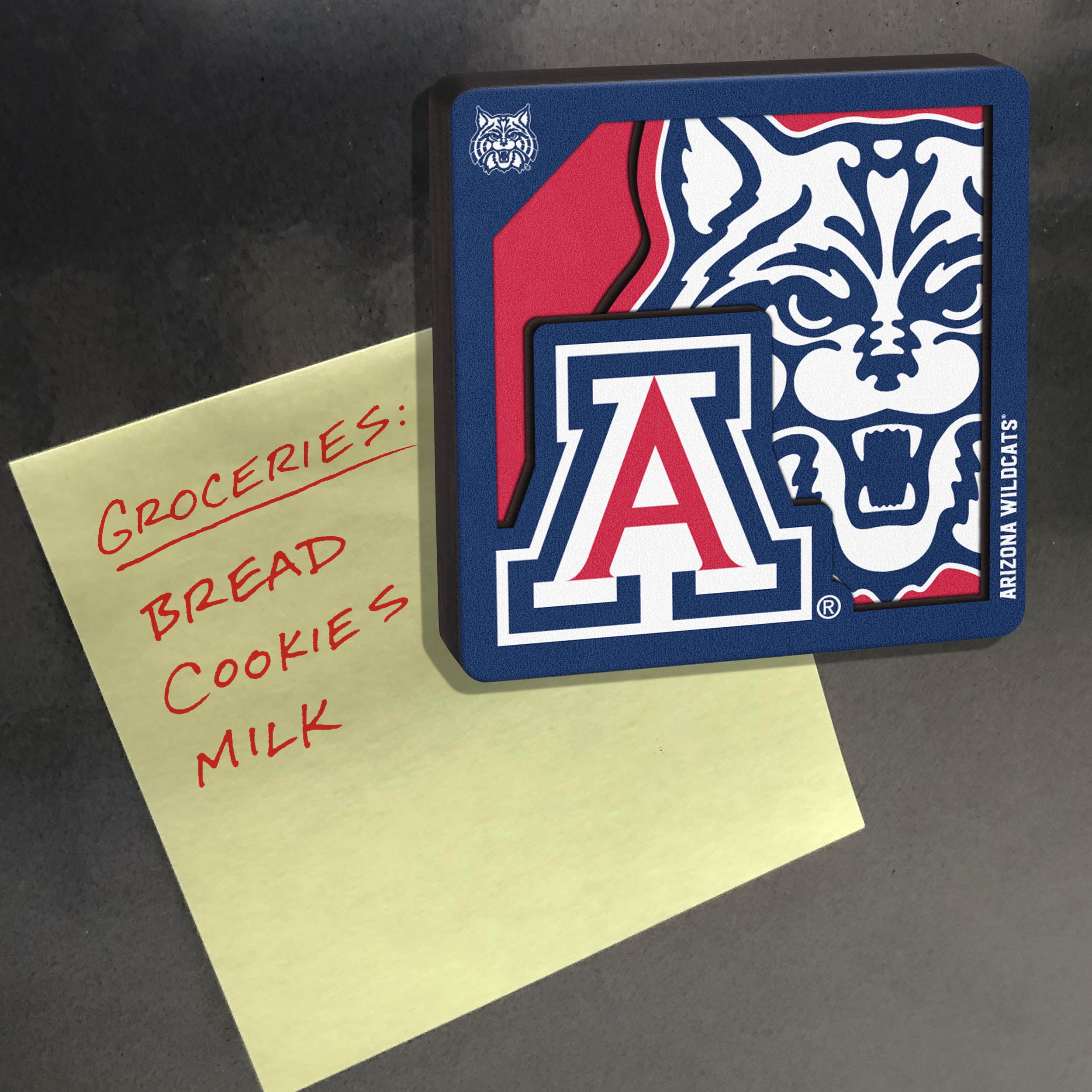 YouTheFan NCAA Arizona Wildcats 3D Logo Series Magnet